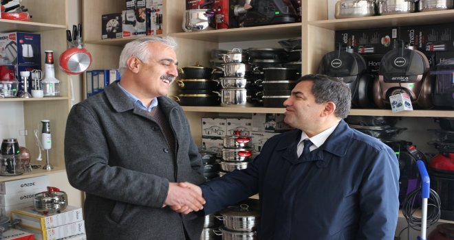 AHMET ÖRNEKBAŞ YUKARI ÇARŞI ESNAFIYLA BULUŞTU