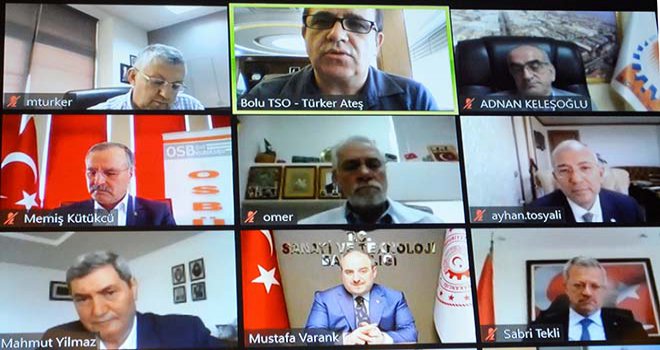 BAŞKAN ATEŞ REEL SEKTÖRÜN SORUN VE TALEPLERİNİ BAKAN VARANK’A AKTARDI