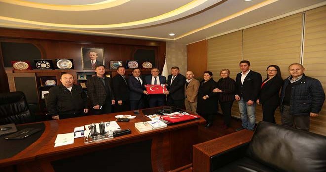 Başkan Yılmaz teşekkür ziyaretlerine devam ediyor ...