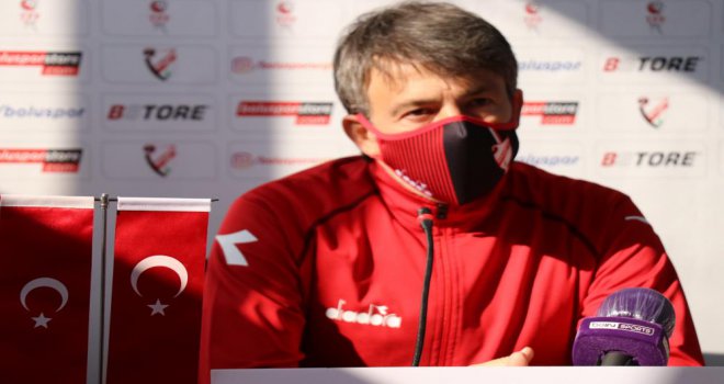 Beypiliç Boluspor Teknik Direktörü Reha Erginer;  ‘Bu güzel oyunumuzu ileriki haftalara da taşımak istiyoruz’
