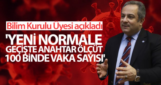 Bilim Kurulu Üyesi açıkladı: 'Yeni normale geçişte anahtar ölçüt 100 binde vaka sayısı'