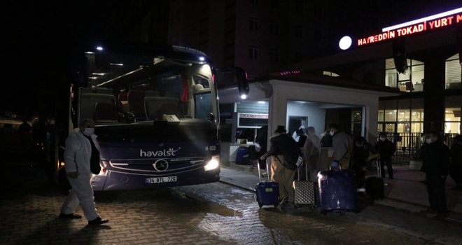 Birleşik Arap Emirlikleri’nden Bolu’ya getirilen 353 kişi yurda yerleştirildi