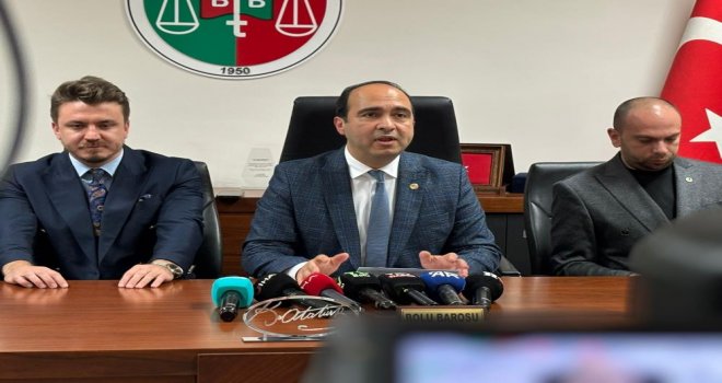 Bolu Baro Başkanı Barut: 'Bu sürecin sonuna kadar takipçisi olacağımızı belirtmek isteriz'