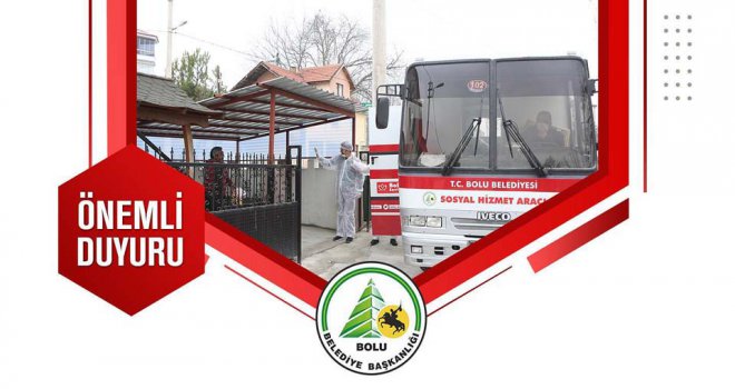 Bolu Belediyesi’nden karantinadaki vatandaşlara yemek desteği