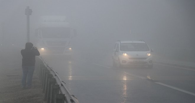 Bolu Dağı’nda görüş mesafesi 25 metreye kadar düştü