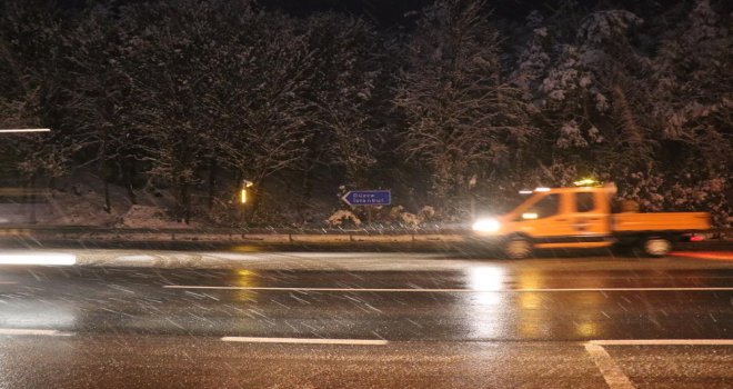 BOLU DAĞI’NDA KAR YAĞIŞI YENİDEN BAŞLADI