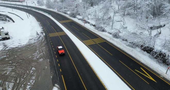 Bolu dağında sis ve kar etkili oluyor……