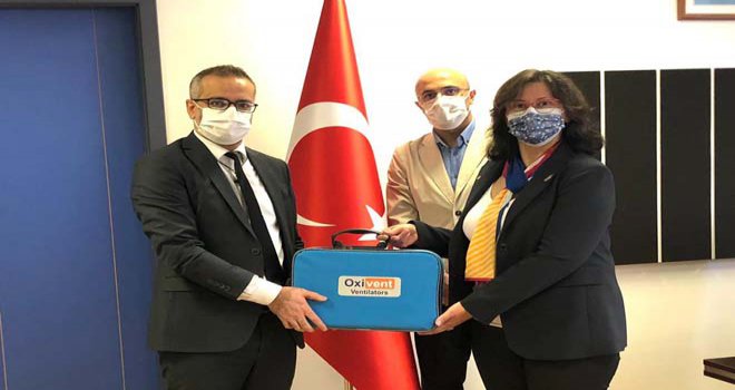 Bolu Rotary Kulübü Tıp Fakültesine solunum cihazı bağışladı