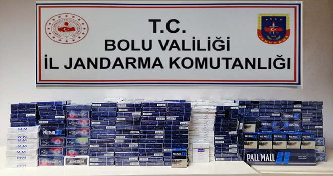 Bolu’da 14 kişi kaçak sigara ile yakalandı