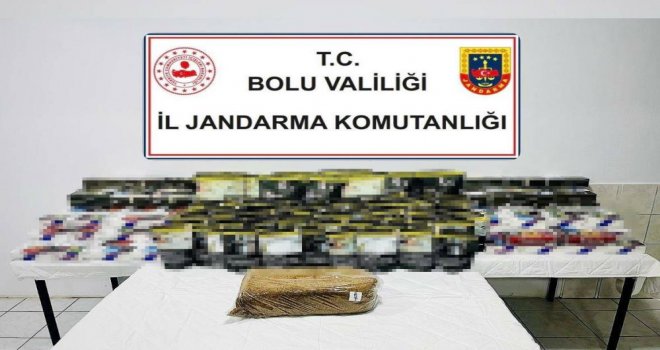 Bolu'da 35 bin kaçak makaron ele geçirildi...