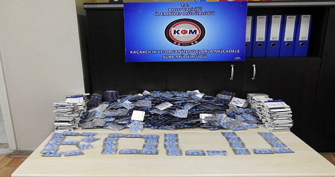 Bolu’da, 4 bin 600 adet cinsel güç artırıcı hap yakalandı
