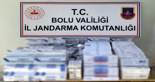 Bolu’da bin 272 paket kaçak sigara ele geçirildi