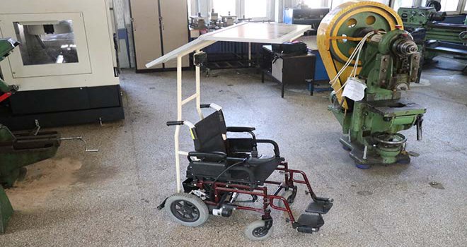 Bolu’da, engelliler için güneş panelli engelli aracı tasarlandı