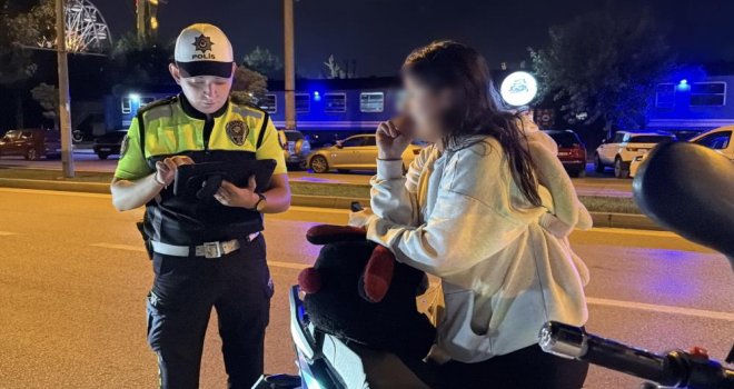 Bolu’da gece denetiminde motosikletlilere hayati uyarı...