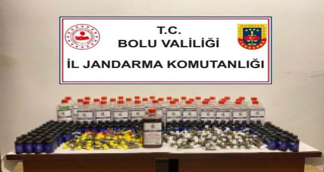 Bolu'da kaçak içki operasyonu: Piyasa değeri 42 bin lira