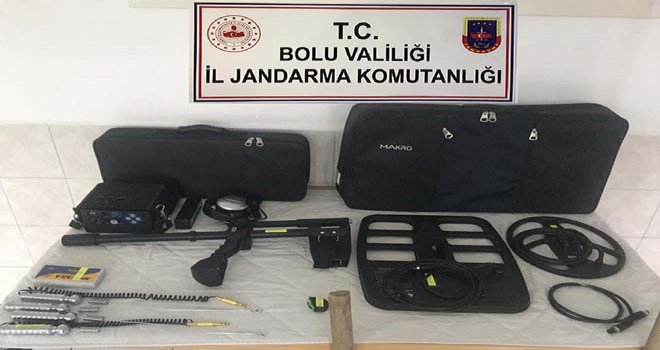 Bolu’da kaçak kazı operasyonu: 4 gözaltı