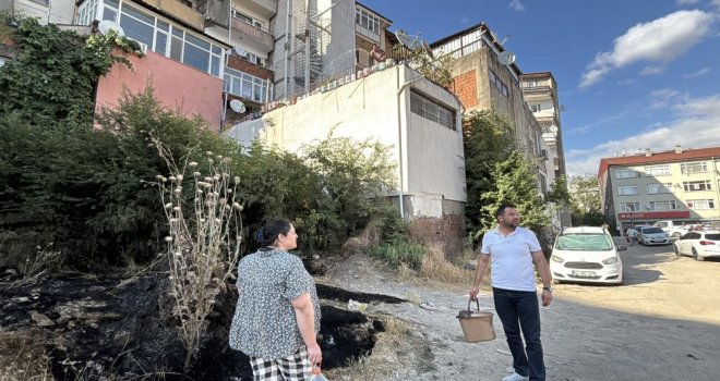 Bolu’da korkutan ot yangını: İtfaiyeyi beklemeden kova ve hortumlarla söndürdüler
