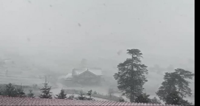 Bolu’da mayıs ayında kar sürprizi