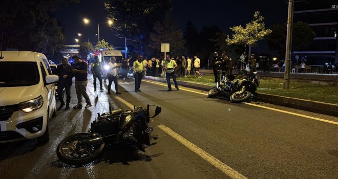 Bolu'da motosikletli polis ekipleri kaza yaptı: 4 yaralı