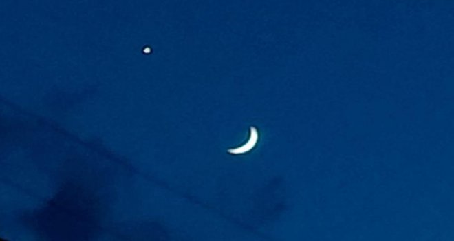 Bolu’da muhteşem ay ve yıldız manzarası