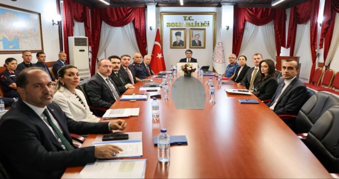 Bolu'da okul güvenliği toplantısı yapıldı…..