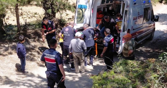 Bolu’da traktörden düşen 2 kişi yaralandı