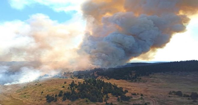 Bolu'daki orman yangınına 18 helikopter, 2 uçak ve 42 arazözle müdahale sürüyor