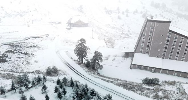 Bolu’nun yükseklerinde kar yağışı etkili oluyor……