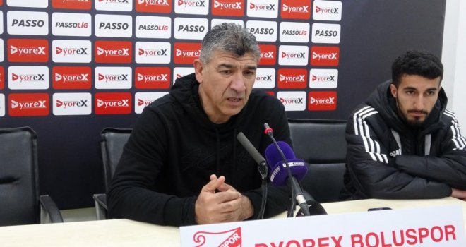 Boluspor Teknik Direktörü Sait Karafırtınalar; '2022 yılını güzel bitirdik. İnşallah sezonun ikinci yarısında da bu böyle devam eder'