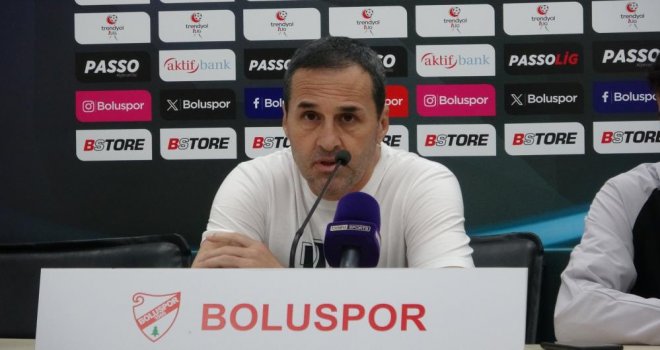 Boluspor Teknik Direktörü Yalçın Koşukavak ; 'Bolu halkı bence Boluspor'a biraz sahip çıkmalı'