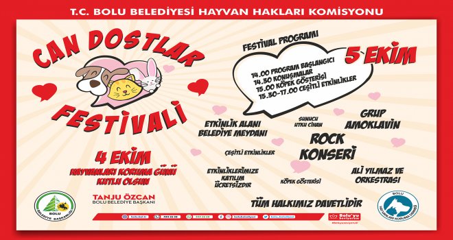 ‘Can Dostlar Festivali’ 5 Ekim’de gerçekleşecek
