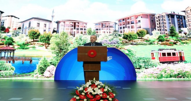 Cumhurbaşkanı Erdoğan, Cumhuriyet tarihinin en büyük sosyal konut projesinin detaylarını paylaştı