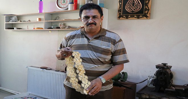 Devlet Sanatçısı Güneş, 5 bin yıllık telkari sanatını Bolu’da yaşatıyor