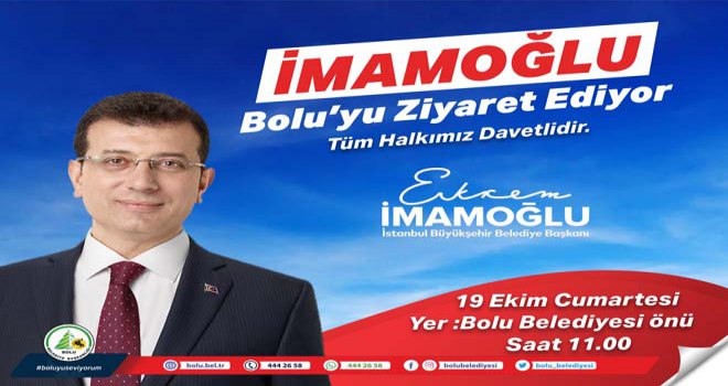 Ekrem İmamoğlu Cumartesi günü Bolu’da