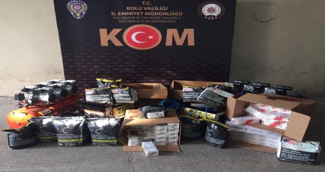 Evi kaçak sigara imalathanesine çevirmişler….