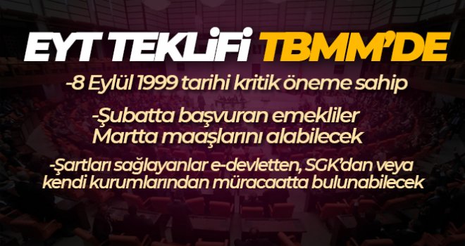 EYT teklifi TBMM'de