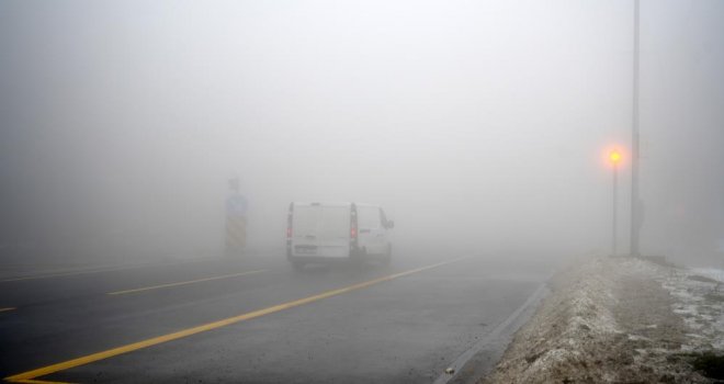 Görüş mesafesi 10 metreye kadar düştü.......