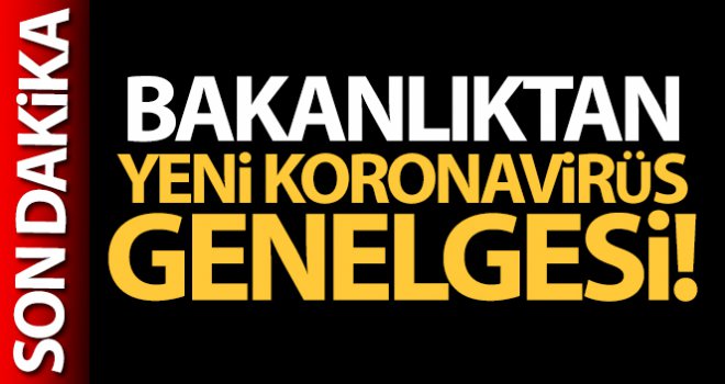İçişleri Bakanlığı'ndan yeni koronavirüs genelgesi!