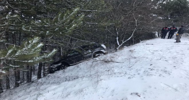 Kartalkaya yolunda kaza yapan Ilıcalı’nın kızları yara almadan kurtuldu