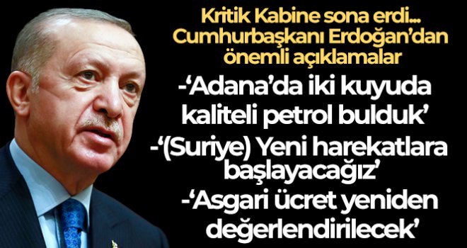 Kritik Kabine sonrası Cumhurbaşkanı Erdoğan'dan önemli mesajlar!