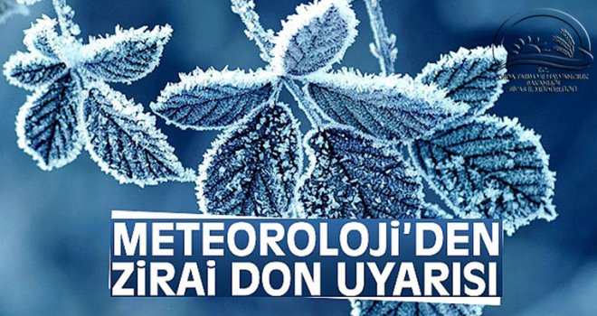 Meteoroloji'den 7 il için don uyarısı....