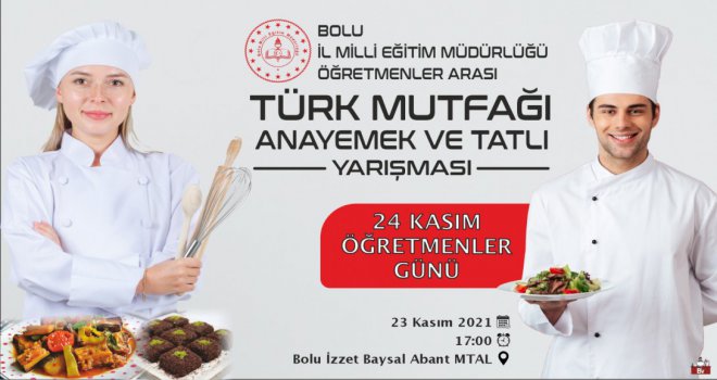Öğretmenler yeteneklerini mutfakta gösterecek