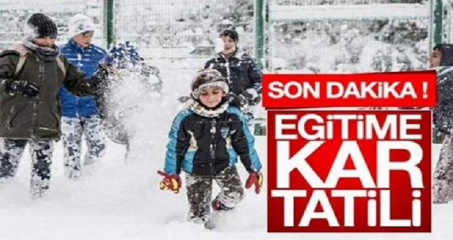Okullar tatil!..........