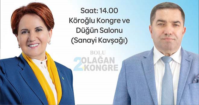 ÖRNEKBAŞ; 'Bolu halkını kongremize davet ediyoruz'