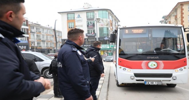 Özel halk otobüsleri denetlendi........