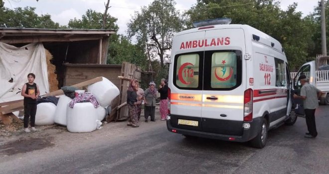 Römorkun tepesinden düştü, ağır yaralandı....