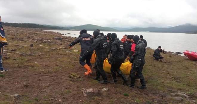 Seben Gölü'nde kaybolan 2 çocuk babasının cansız bedenine 3 günlük arama neticesinde ulaşıldı