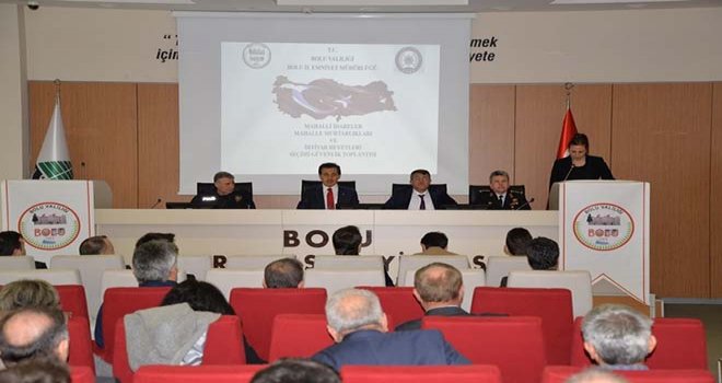 SEÇİM GÜVENLİĞİ TOPLANTISI YAPILDI ….