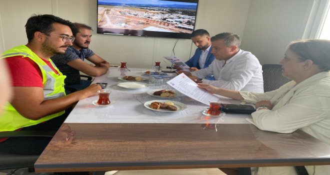 SUAT GÜNER VE ARZU AYDIN BÜYÜK SANAYİ SİTESİ PROJESİ ÇALIŞMALARINI İNCELEDİ
