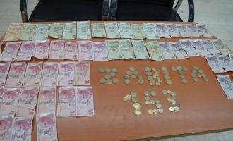 2 saat içerisinde bin 554 lira para toplamış: Dilenciye suçüstü